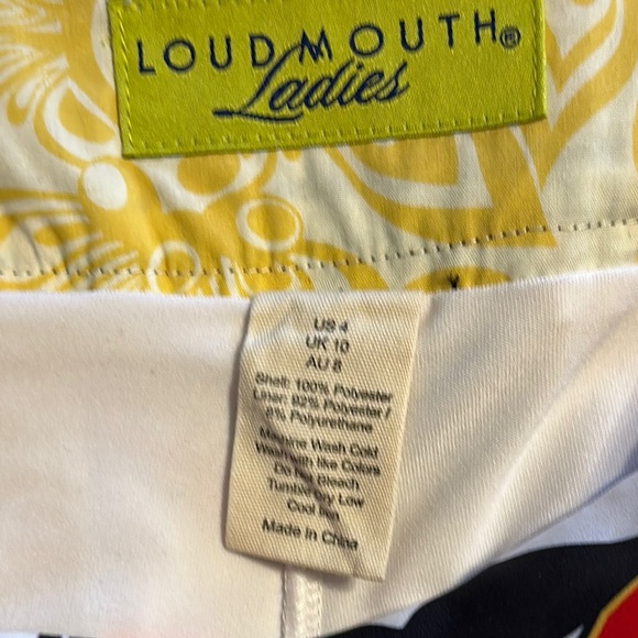 LOUDMOUTH rare Natty Boh Natural Bohemian Golf Skort US 4 - Picture 3 of 9